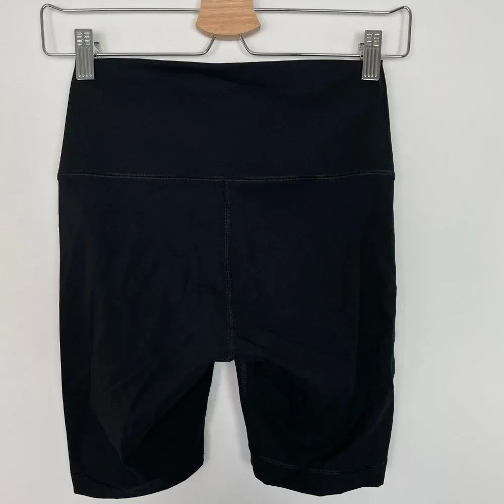 Everlane The Perform High Rise Bike Workout Athleisure Short Black S